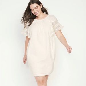 Old navy flutter sleeve mini swing dress with pockets.  XXL
